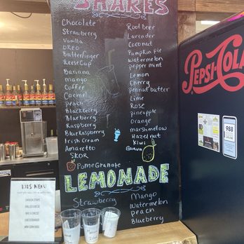 The Get-A-Way - Shake menu- a wide selection of - Ice Cream & Frozen Yogurt Near Me - Mill City, Oregon