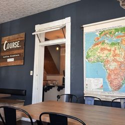 Course Coffee Roasters - Plenty of seating options and beautiful decor.