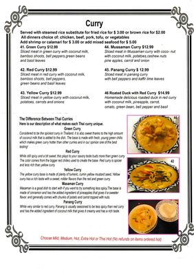 Menu photo 6 Siam House Bloomington, IN