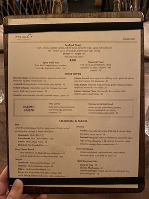 Menu photo 1 Mati Ottawa, ON