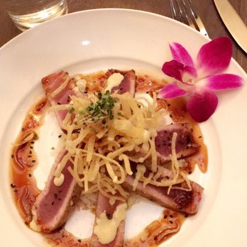 Salt on Mass - Ahi tuna entree. Such a pretty presentation and tasted amazing! - Seafood Near Me - Indianapolis, Indiana