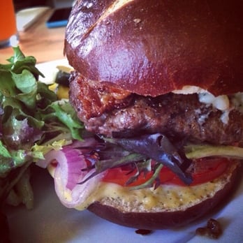 The Wildflower Cafe - Amazing burger!!! Yet to have experienced a better burger. Was cooked rare and perfect, so much flavor and melts in ur mouth. - Cafes Near Me - Mason, Ohio