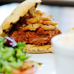 North Nineteen - Homemade tender American style Pulled Pork sandwich!