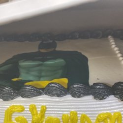 From a cake I ordered and it look a little kid decorated it.
