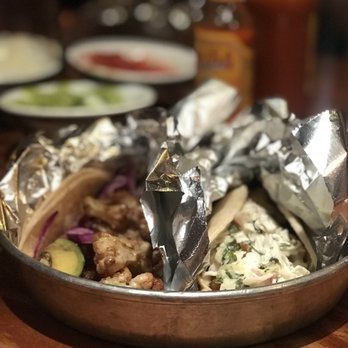 Taco Boy - roasted cauliflower taco and the tempura avocado taco (vegetarian) - Mexican Near Me - Summerville, South Carolina