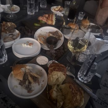 Wolf by Vanderpump at Caesars Republic Lake Tahoe - Food on top Of lava rocks. - American Near Me - Stateline, Nevada Wolf by Vanderpump at Caesars Republic Lake Tahoe - Food on top Of lava rocks. - American Near Me - Stateline, Nevada