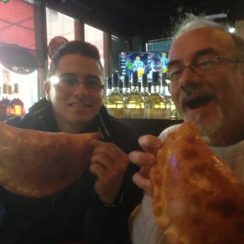 Italian Cafe - Me and my dad eating Stromboli - Italian Near Me - Irving, Texas