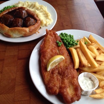 Famous 3 Kings - Giant Yorkshire Pudding meal and Fish 'n Chips, £11 for both! - Sports Bars Near Me - Fulham, XGL