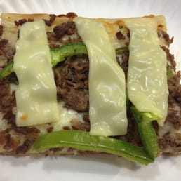 Philly cheesesteak slice Philly cheesesteak slice