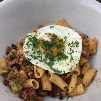 Woodberry Kitchen - Pasta with pork- spicy and delicious. Of course it's homemade pasta - American Near Me - Baltimore, Maryland