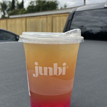 Junbi - Iced Yuzu Dragonfruit Jasmine Green Tea - Coffee & Tea Near Me - Garden Grove, California