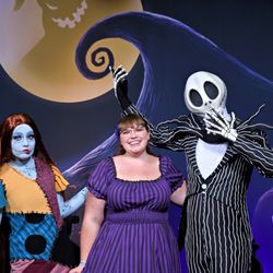 Mickey's Not-So-Scary Halloween Party - Jack and Sally meet and greet