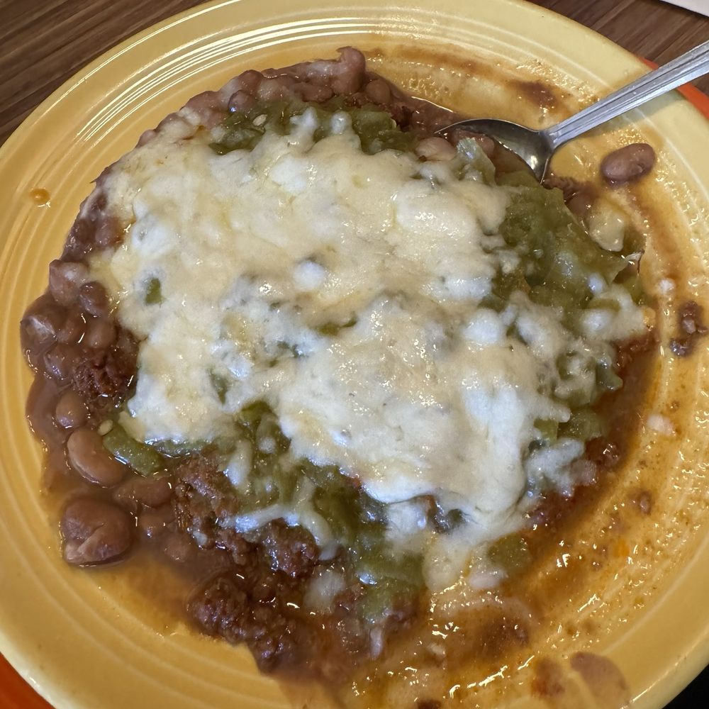 Tomasita's - Green chile with posole, beans, ground beef, and cheese - New Mexican Cuisine Near Me - Santa Fe, New Mexico Tomasita's - Green chile with posole, beans, ground beef, and cheese - New Mexican Cuisine Near Me - Santa Fe, New Mexico