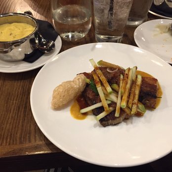 Tolon - The pork belly & Brie polenta - New American Near Me - Fort Wayne, Indiana Tolon - The pork belly & Brie polenta - New American Near Me - Fort Wayne, Indiana