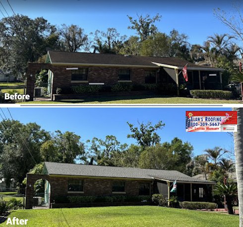Slide of Alan's Roofing