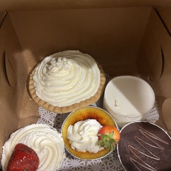 Perfectly Sweet - Banana pie, NY cheese cake, petit strawberry shortcake, petit creme brûlée, chocolate tiramisu cake(?) - Bakeries Near Me - Alhambra, California Perfectly Sweet - Banana pie, NY cheese cake, petit strawberry shortcake, petit creme brûlée, chocolate tiramisu cake(?) - Bakeries Near Me - Alhambra, California
