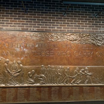 World Center Hotel - FDNY memorial wall right across the street - Hotels Near Me - New York, New York
