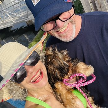 La Casita Mexican Restaurant - John my husband and our service dog Toni - Mexican Near Me - Crystal River, Florida
