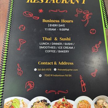 Thai West - Menu as of April 2026 - Thai Near Me - Jupiter, Florida Thai West - Menu as of April 2026 - Thai Near Me - Jupiter, Florida