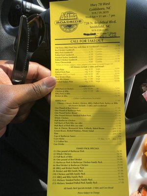 Menu photo 3 Adams Roadside BBQ Goldsboro, NC Menu photo 3 Adams Roadside BBQ Goldsboro, NC