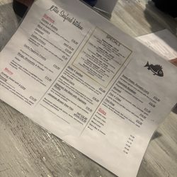 Etta's Seafood Kitchen - Menu