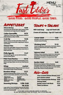 Menu photo 7 Fast Eddies Ocean City, MD Menu photo 7 Fast Eddies Ocean City, MD