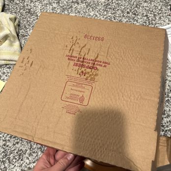 Broadway Bar & Pizza - Bottom side of the box being soggy - Pizza Near Me - Rogers, Minnesota