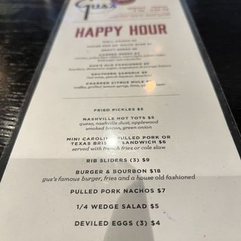 Gus's BBQ - Happy hour menu - Barbeque Near Me - Porter Ranch, California