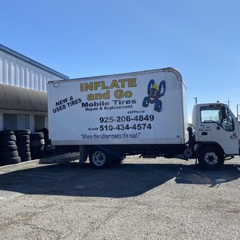 Inflate and Go - Company truck - Tires Near Me - Antioch, California Inflate and Go - Company truck - Tires Near Me - Antioch, California