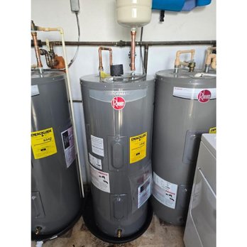 Lowerys Plumbing and Leak Detection - New Rheem water heater installation with copper s upply lines and expansion tank. - Plumbing Near Me - Vero Beach, Florida Lowerys Plumbing and Leak Detection - New Rheem water heater installation with copper s upply lines and expansion tank. - Plumbing Near Me - Vero Beach, Florida