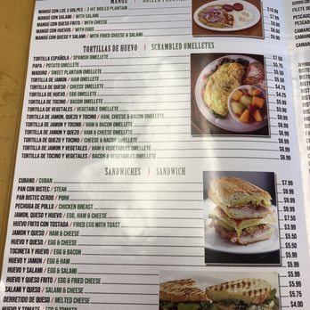 El Ideal Restaurant - Page 2 of the menu - Dominican Near Me - West Palm Beach, Florida