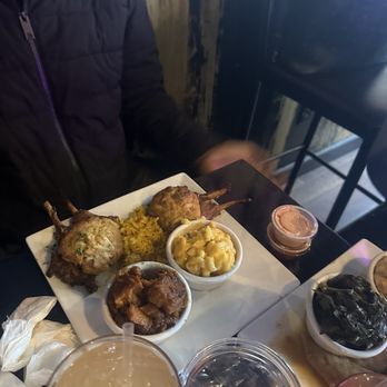 Miss Carter's Place - Limp crab meat stuffed lamb chops, candid yams and Mac and cheese - Seafood Near Me - Baltimore, Maryland