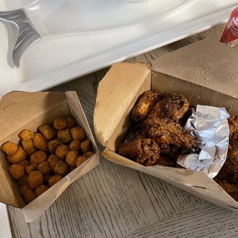 B & L Wings - Teriyaki & Honey Hot Lemon Pepper wings. Fried okra - Chicken Wings Near Me - Atlanta, Georgia B & L Wings - Teriyaki & Honey Hot Lemon Pepper wings. Fried okra - Chicken Wings Near Me - Atlanta, Georgia