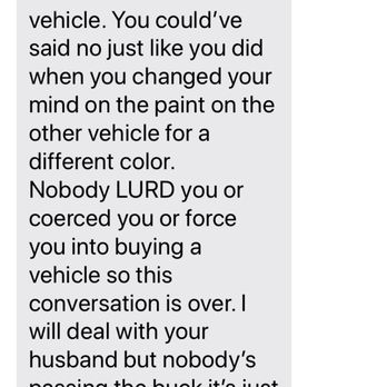 Folsom Buick GMC - Text from GM Rich Burcina (Note: We did not change our mind on the paint, it was the color we originally wanted). - Car Dealers Near Me - Folsom, California