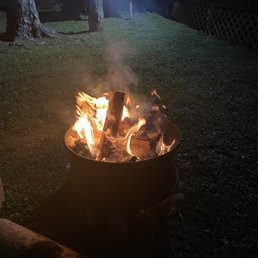A great evening by the fire A great evening by the fire