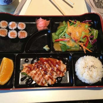 Sushi Nami Royale - Chicken teriyaki bento box with sake maki. - Sushi Bars Near Me - Halifax, Nova Scotia