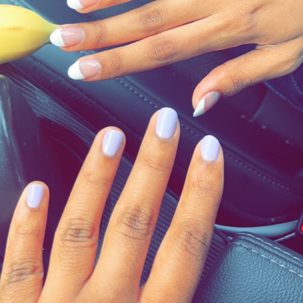 Amazing Nails South Riding - Full set acrylics (top), gel manicure (bottom) - August - Nail Salons Near Me - Chantilly, Virginia Amazing Nails South Riding - Full set acrylics (top), gel manicure (bottom) - August - Nail Salons Near Me - Chantilly, Virginia
