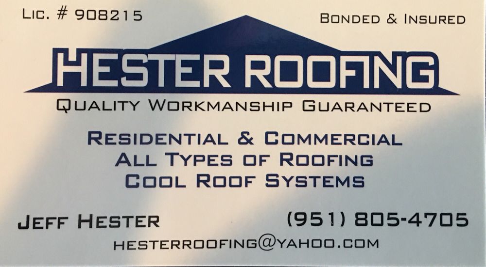 Slide of Hester Roofing