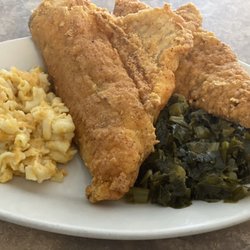 Elane's Kitchen - During your lunch break or for your dinner grab our southern fried whiting finish with two homemade sides of your choice .
