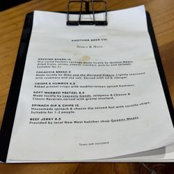 Another Beer Company - Appetizer menu~ (May 2025)