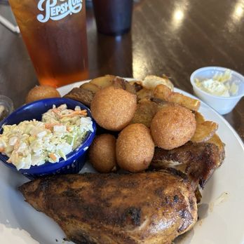 Pik N Pig - Jalepeno butter with hush puppies? Don't mind if I do! Pairs well with smoked chicken and home fries.  Deee-licious! - Barbeque Near Me - Carthage, North Carolina