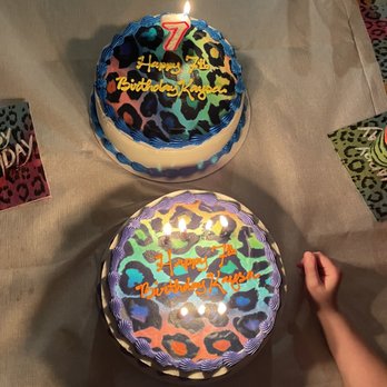 Baskin-Robbins - two birthday cakes on a table - Ice Cream & Frozen Yogurt Near Me - Vancouver, Washington