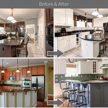 Cabinet Paint by Design - Before & After - Refinishing Services Near Me Cabinet Paint by Design - Before & After - Refinishing Services Near Me