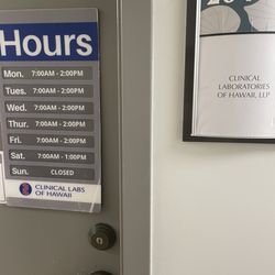 Clinical Labs of Hawaii - 4/28/25 Lab Hours