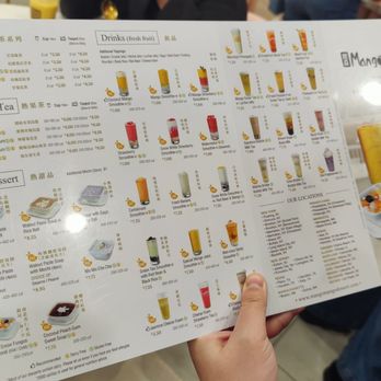 Mango Mango Dessert - Menu as of 03.14.2024 - Desserts Near Me - Las Vegas, Nevada
