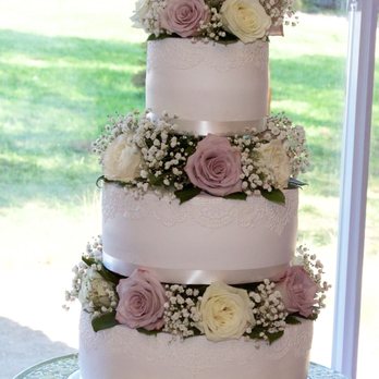 Martha's Cakes - a three tiered wedding cake - Cupcakes Near Me Martha's Cakes - a three tiered wedding cake - Cupcakes Near Me