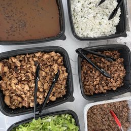 Chipotle catering. Double protein (chicken & steak) option. Price is per person. Chipotle catering. Double protein (chicken & steak) option. Price is per person.