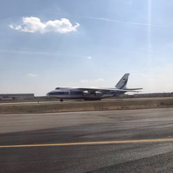 Kinston Regional Jetport - Very gigantic Russian cargo plane. I was told they transport aviation parts to France from here....