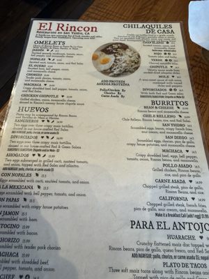 Menu photo 3 El Rincon Restaurant San Diego, CA Menu photo 3 El Rincon Restaurant San Diego, CA