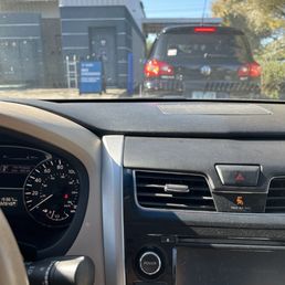 They gave my my drink, but there's no way I can pass due to the person in front of me not getting there drink...